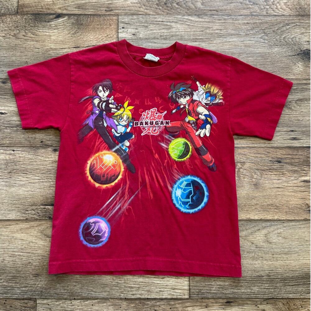 Vintage Y2k Bakugan Battle Brawlers Anime Tee Shirt